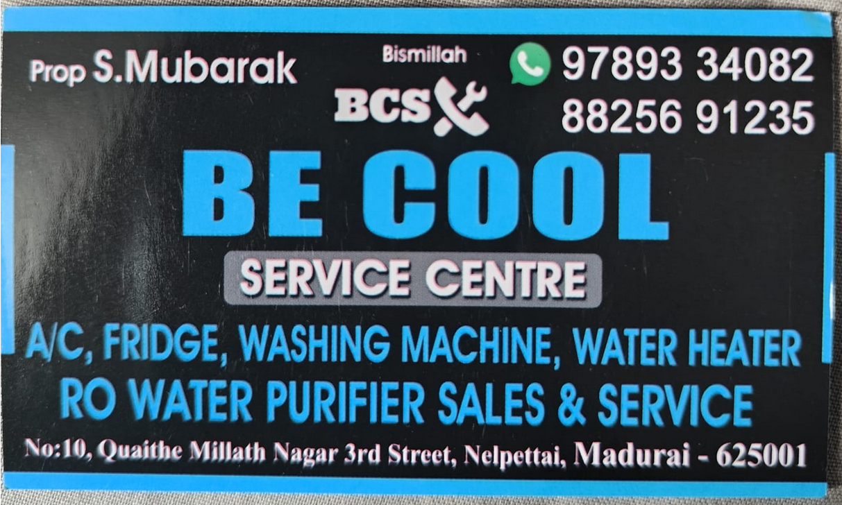 BE Cool fridge service center in Madurai